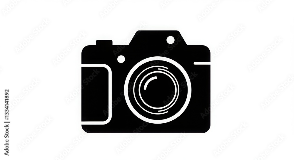 Minimalist Camera Silhouette Digital Photography Icon Minimalist Camera Silhouette Digital Photography Icon