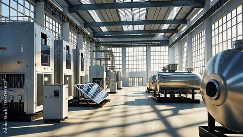Wallpaper Mural Modern Industrial Facility with Large Metal Processing Equipment, High Ceilings, and Sunlit Glass Windows in a Factory

 Torontodigital.ca
