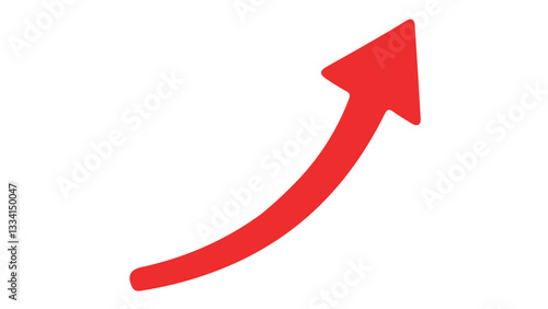 Up arrow icon vector. Arrow sign on white background.