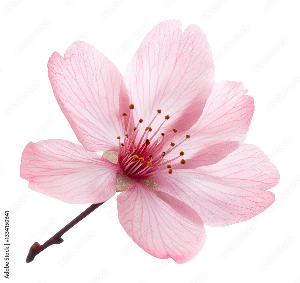 Fototapeta premium PNG A single Cherry Blossom petal blossom botanical flower.