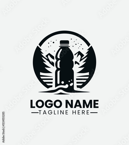 Water Bottle Logo Design, Reusable Water Bottle Logo, Hydration