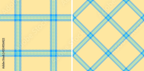 Texture textile vector of fabric background tartan with a seamless pattern check plaid. Set in novelty colors for luxury modern curtain designs living room.