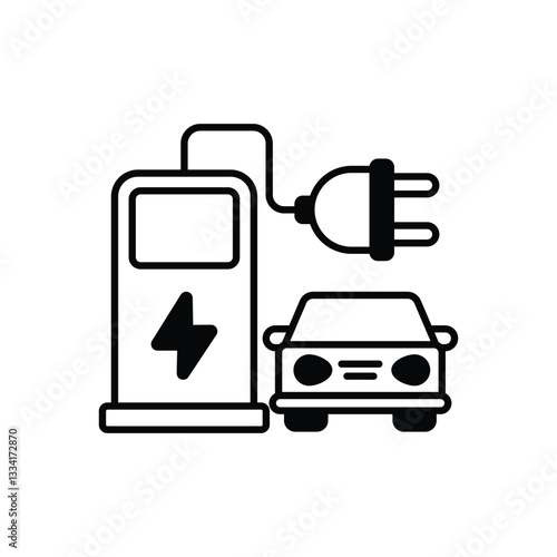 Charging Station vector icon