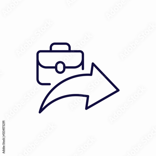 employment forward icon sign vector