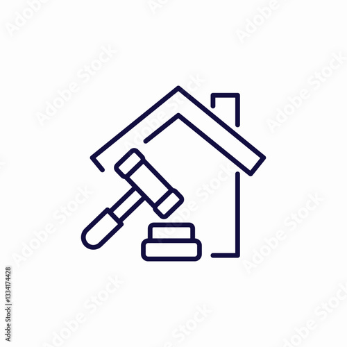 housing decision icon sign vector