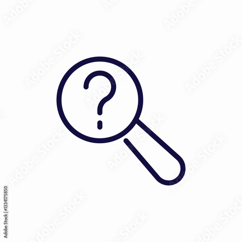 question search icon sign vector