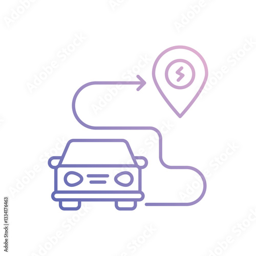 Route vector icon