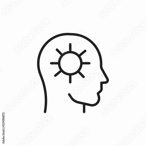 bright mind icon sign vector