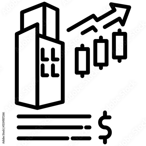 Ipo icon in Outline Style. Simple Vector Design. Simple Vector Outline Icon