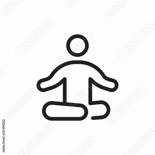 ground relaxing icon sign vector