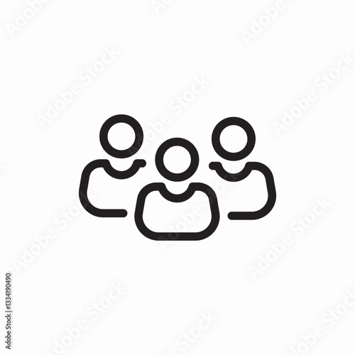 group team icon sign vector