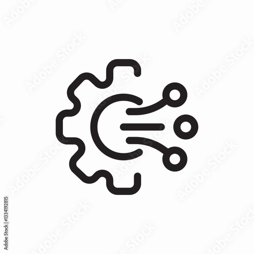 system tech modification icon sign vector