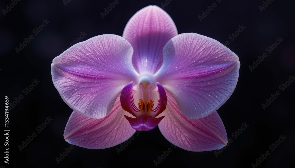 Fototapeta premium Stunning Close-Up of Pink Orchid Flower with Delicate Petals