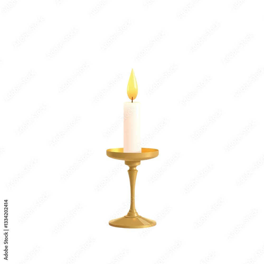 candlestick with candle isolated candlestick with candle isolated