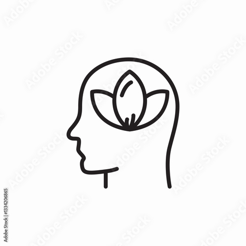 relax mindset icon sign vector
