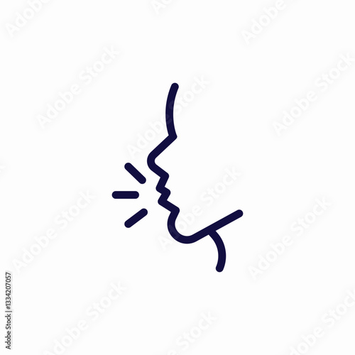 speech words icon sign vector