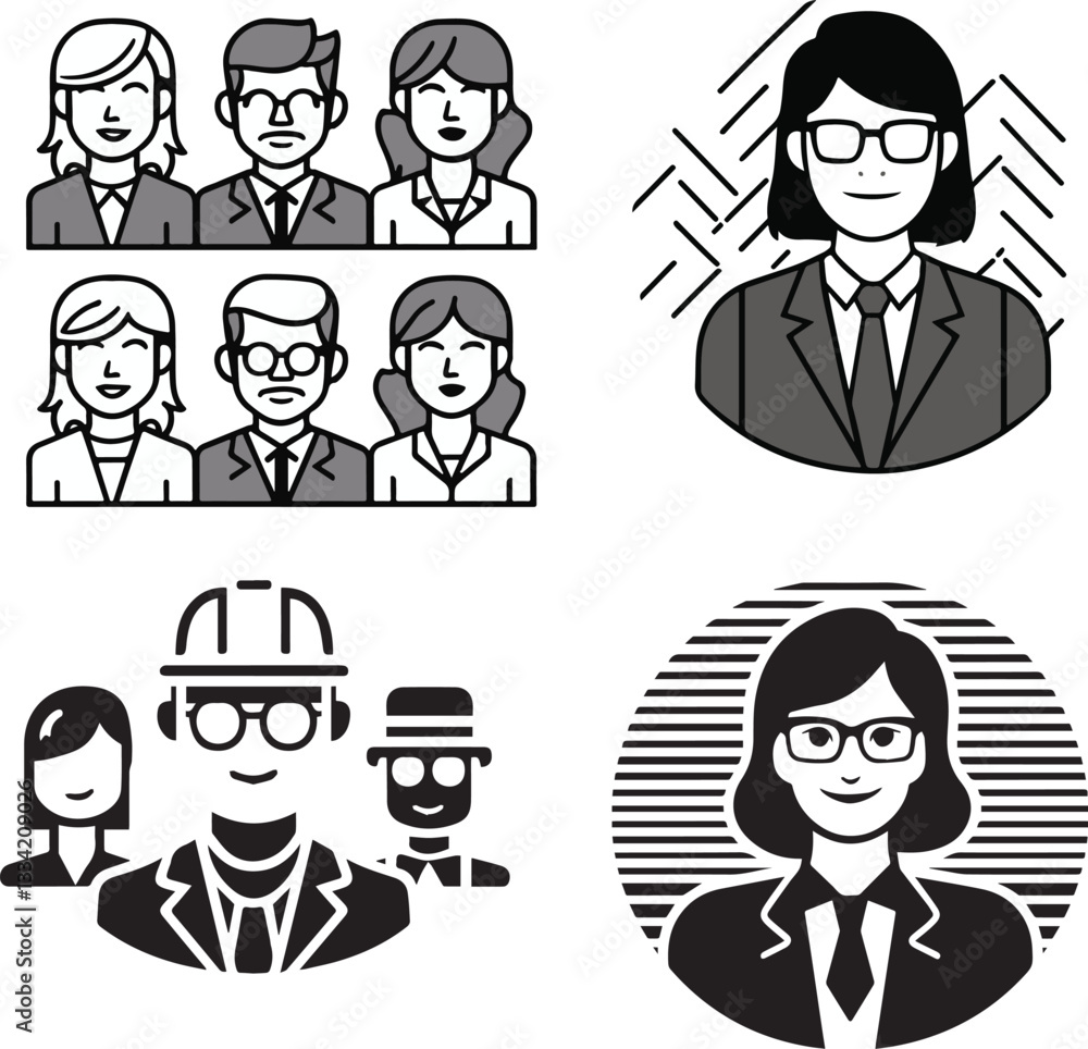Mans and women's icons illustration vector art template design . Mans and women's icons illustration vector art template design .