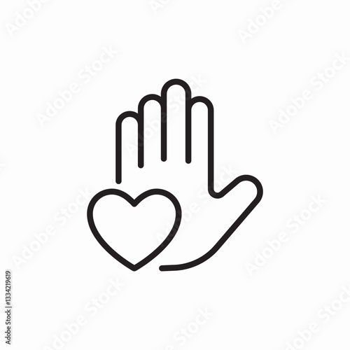 pause heart icon sign vector