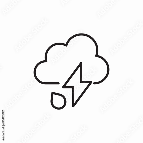 storm weather icon sign vector