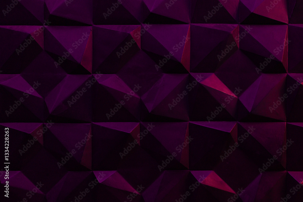 Obraz premium purple geometric 3d patterned textured background