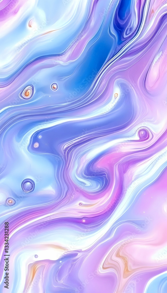 Fototapeta premium Swirling pastel abstract paint background