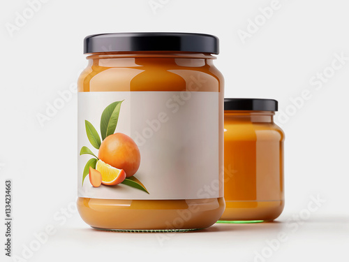 Wallpaper Mural Mango juice jar mockup Torontodigital.ca