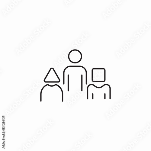 diverse group production icon sign vector