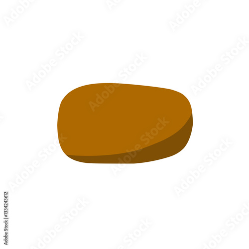 brown stone vector illustration