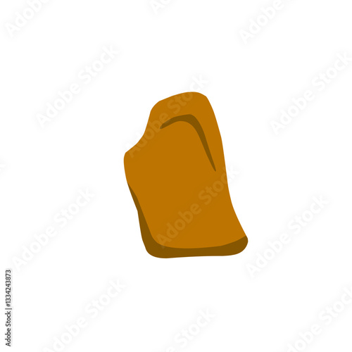 brown stone vector illustration