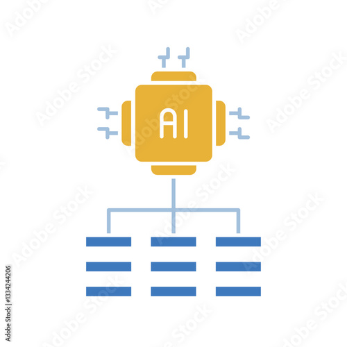 Classification tasks color flat icon.