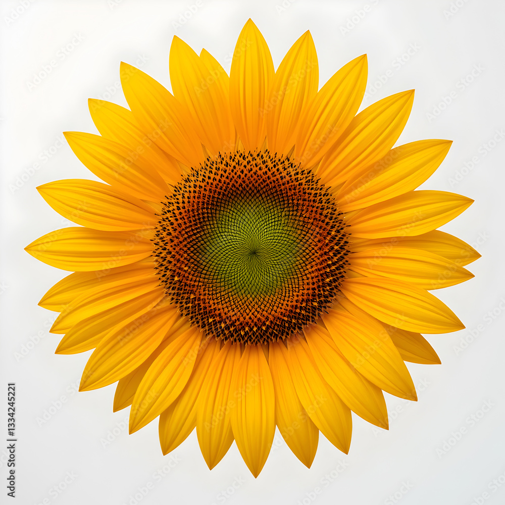 Sunflower Image Bright Yellow Flower Nature Photography isolated on white background Sunflower Image Bright Yellow Flower Nature Photography isolated on white background