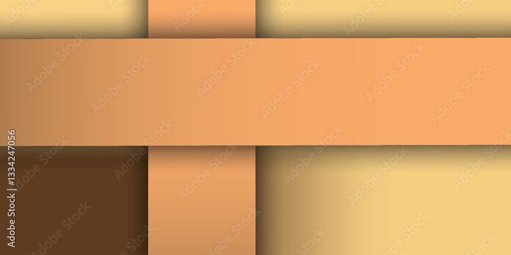 Fototapeta premium Gold metal banner, Smooth metal surface texture. Abstract metal background