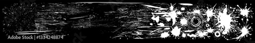 Hintergrund Vektor abstrakte weiße Farbspritzer und Kleckse - Platsch und Risse - Design Element mit Textur Überlagerung als Vorlage Ebene - Set