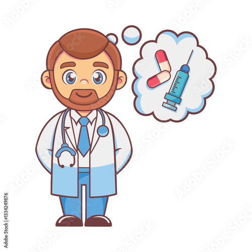 Doctor Staff Male Diagnosis Icon