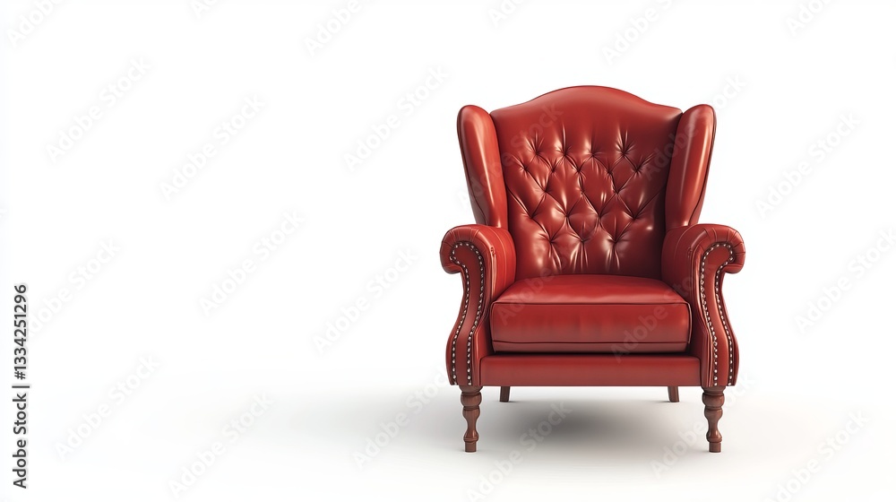 A chair completely isolated against a white background A chair completely isolated against a white background