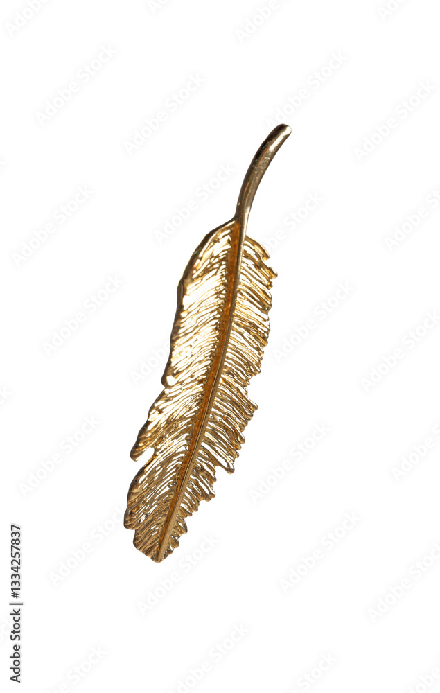 Obraz premium Elegant hair clip in air isolated on white