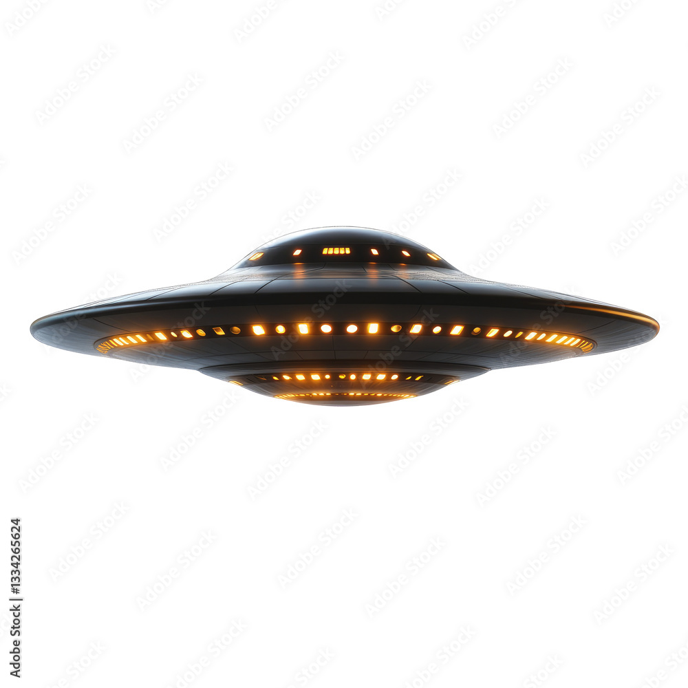 UFO on a white background UFO on a white background