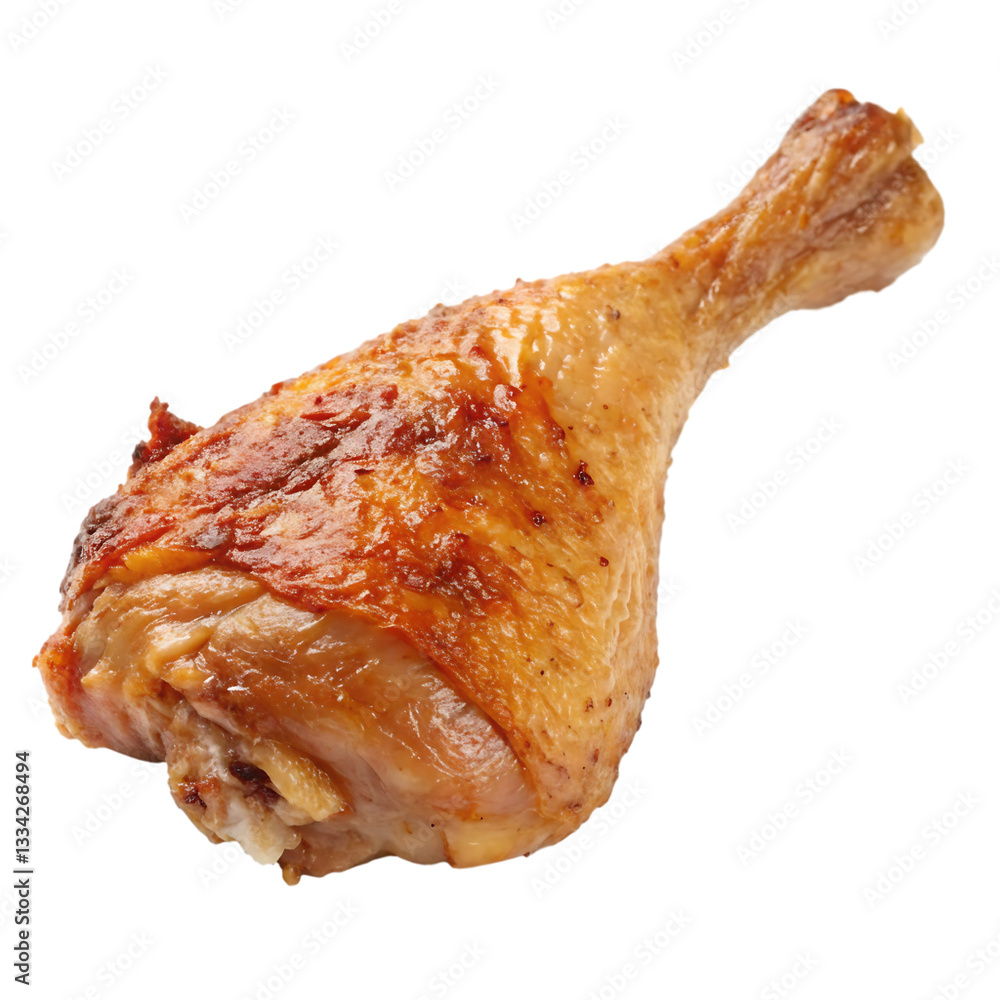 Chicken leg isolated on transparent background Chicken leg isolated on transparent background