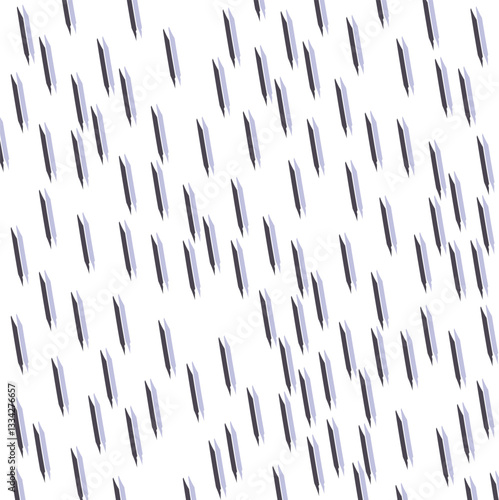 Sharp needles or raindrops create texture.