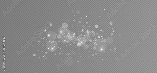 Glow light effect. Vector illustration. Christmas flash. dust. Glow light effect. Star burst with sparkles.