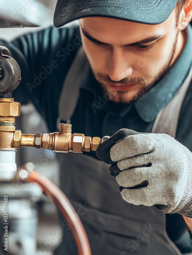 plumber at work