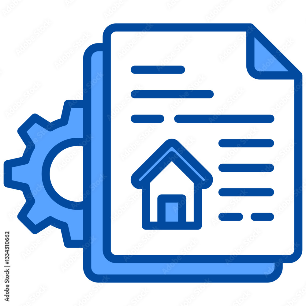 Asset Management icon in Blue Color Style. Simple Vector Design. Simple Vector Flat Icon Asset Management icon in Blue Color Style. Simple Vector Design. Simple Vector Flat Icon
