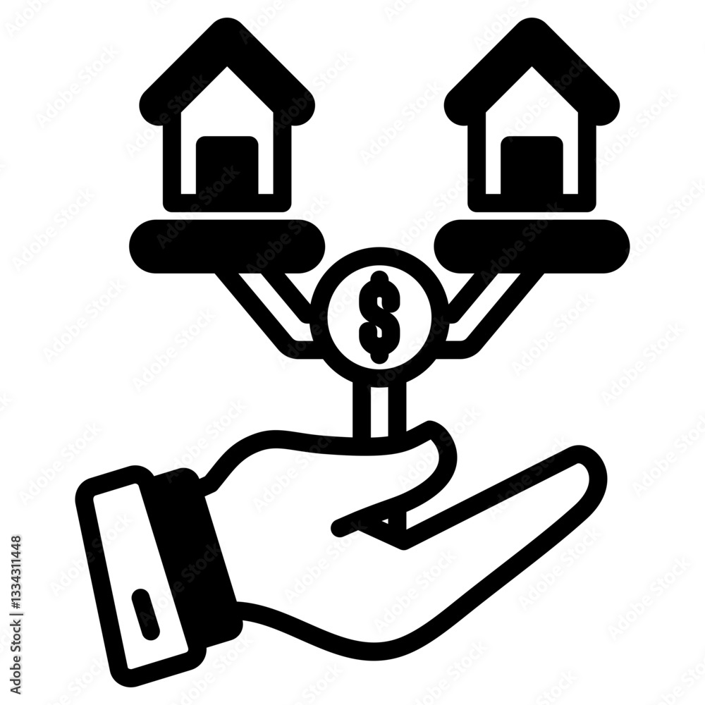Price Comparison icon in Mix Filled Style. Simple Vector Design. Simple Vector Outline Filled Icon Price Comparison icon in Mix Filled Style. Simple Vector Design. Simple Vector Outline Filled Icon