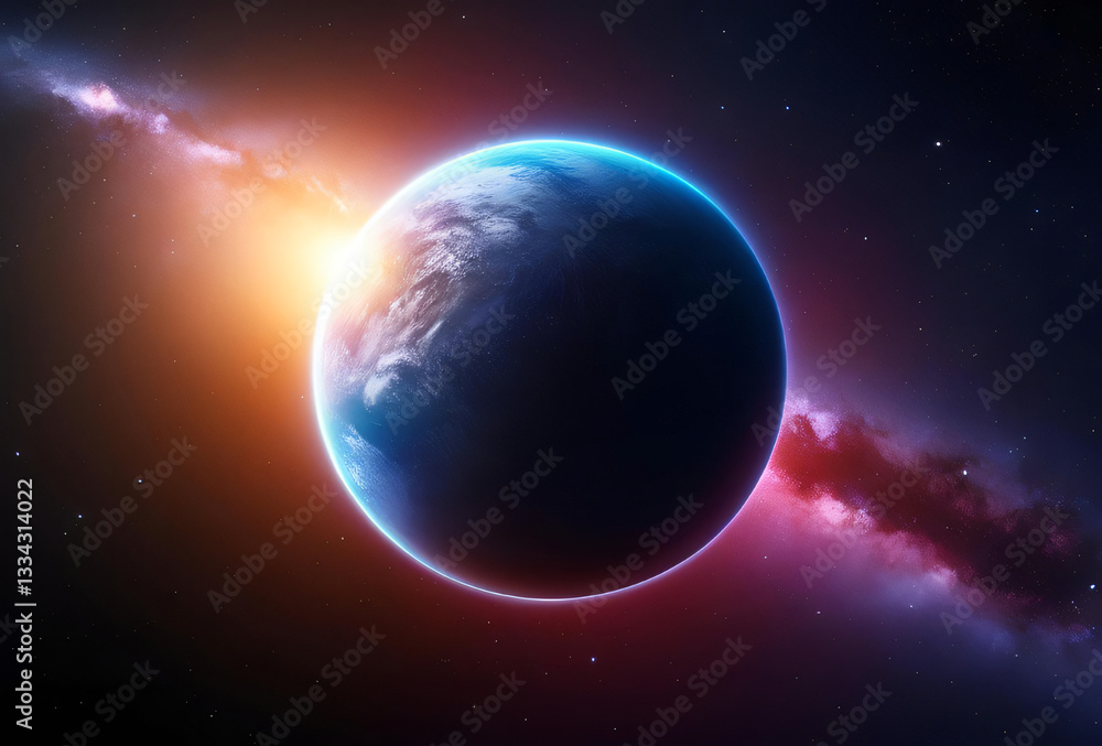 Obraz premium Celestial Orbs: The Beauty of Planets