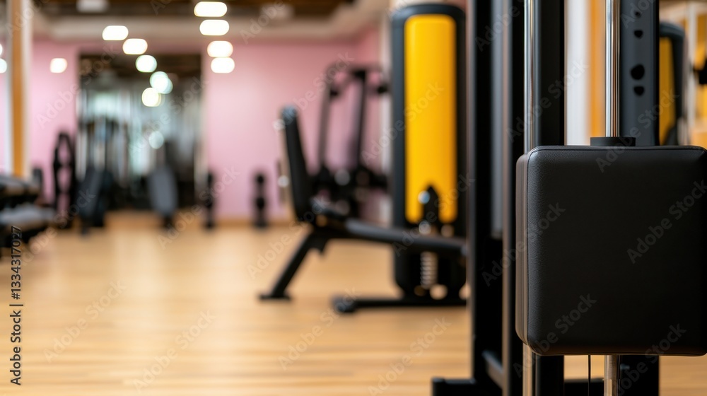 Obraz premium Gym equipment rehabilitation Concept, Full Body Resistance Training Machine for Low-Impact Workouts in Modern Gym Environment