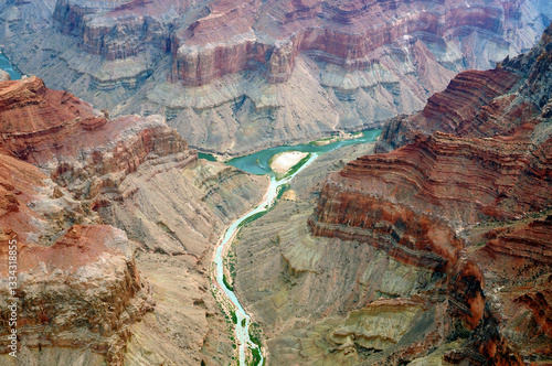Aerial View Grand Canyon Arizona