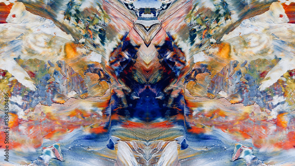 Fototapeta premium Abstract art background . Hand painting artwork on canvas .