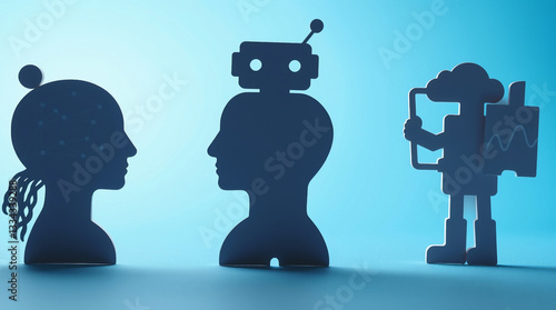 Modern Artificial Intelligence Icon Set with Solid Background for Web and App UI