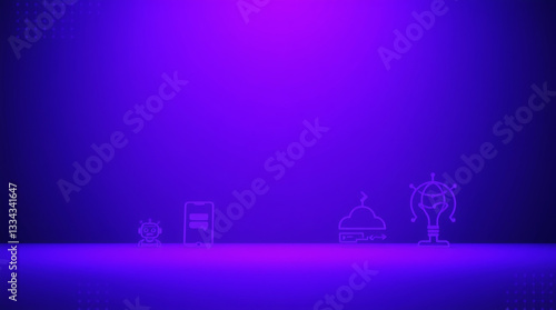 Modern Artificial Intelligence Icon Set with Solid Background for Web and App UI
