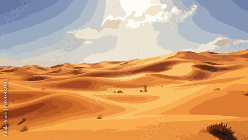 Hot day in the desert 